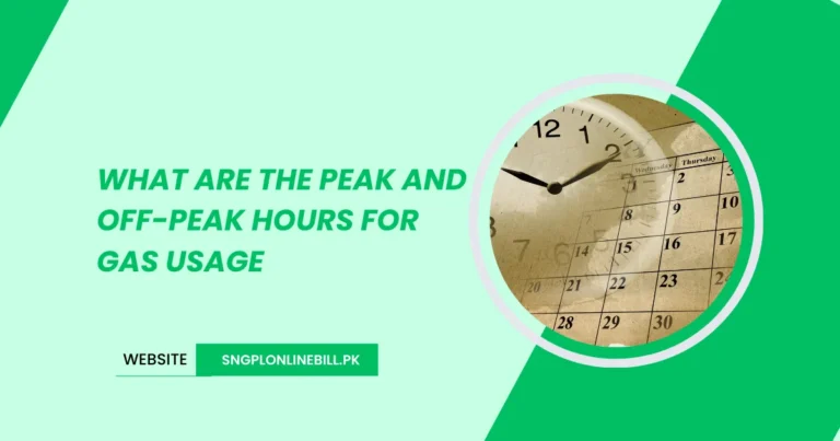 What are the Peak and Off-Peak Hours for Gas Usage?